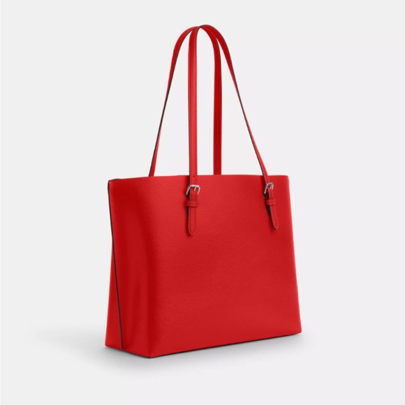 New with Tag Coach Mollie Red Tote Bag - Picture 3 of 9